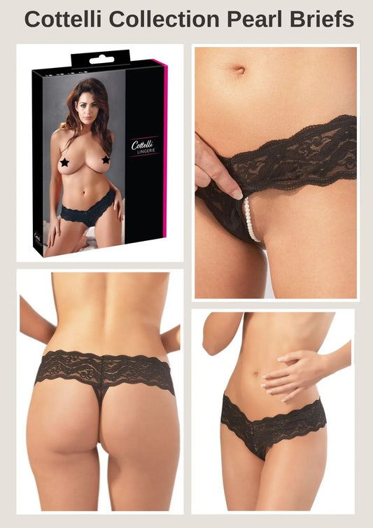 Cottelli Collection Pearl Briefs My Store