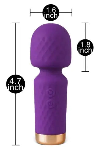 10-Speed Purple Medical-Grade Silicone Rechargeable Vibrator My Store