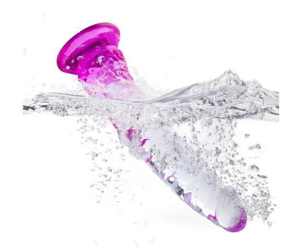 Clear & Purple TPE 3-Piece Dildo Set My Store