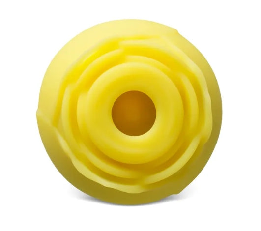 Glow-in-the-Dark 10-Function Yellow Silicone Rechargeable Clitoral Sucking Rose Sex Toy My Store