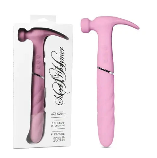 Pink Color Silicone 10 Functions Hammer Vibrators My Store